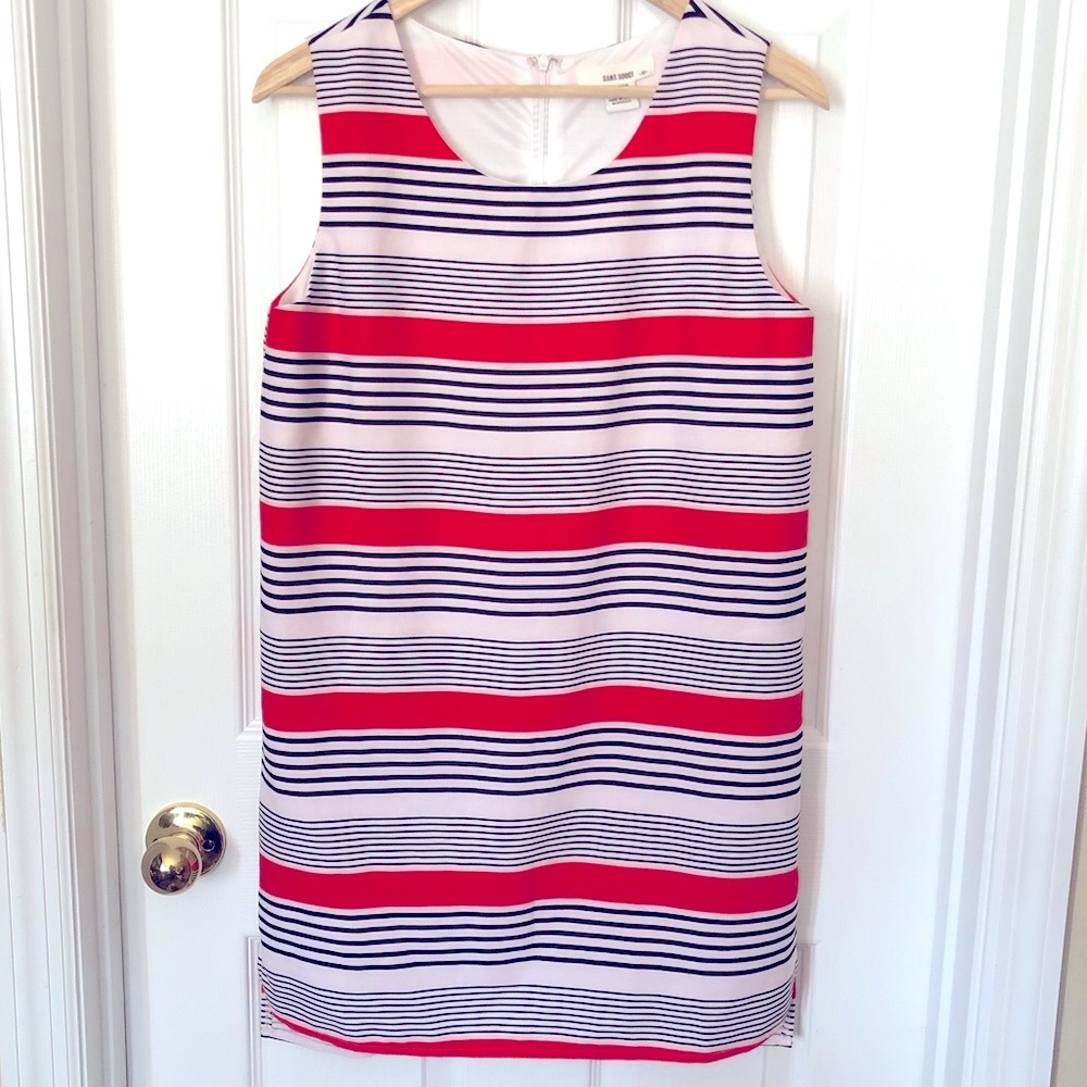 Sans Souci Striped Shift Dress Sz M